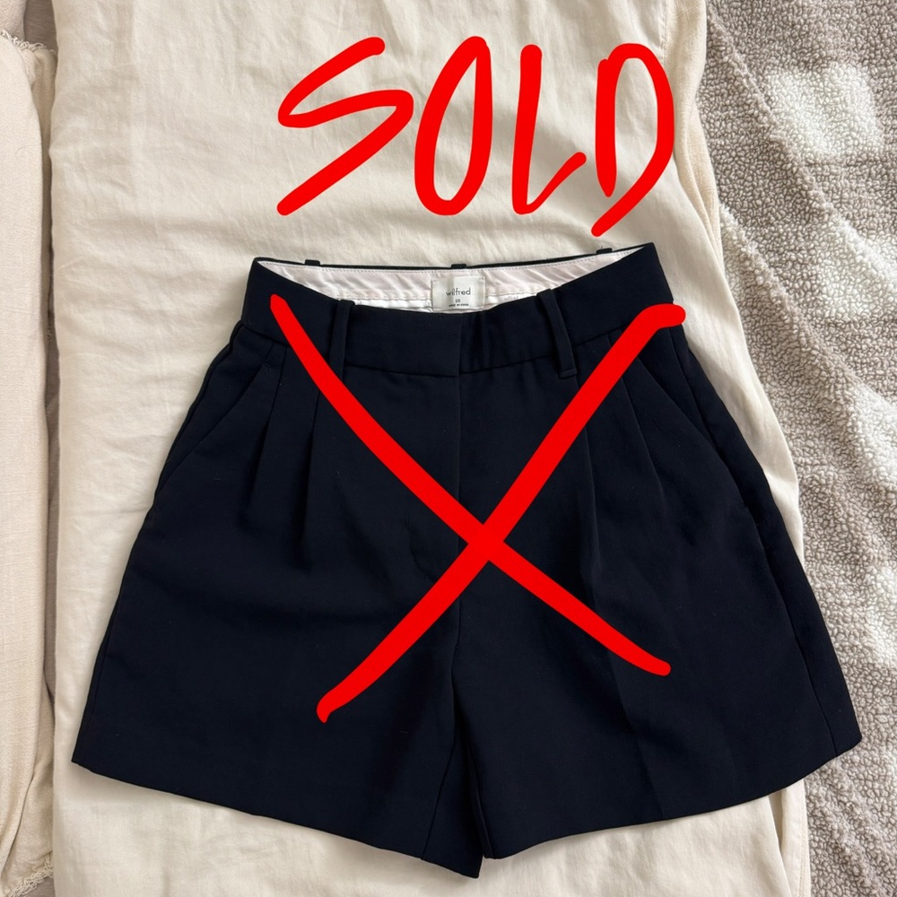 Aritzia Wilfred Effortless Shorts - Black, Size 00